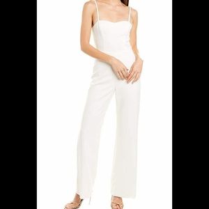 French Connection Women's Strappy Slightly Flared Leg Jumpsuit, White, 2